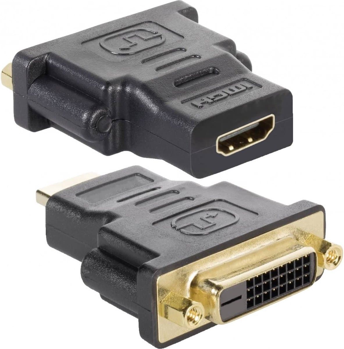 Techly DVI-D - HDMI F/F Zwart