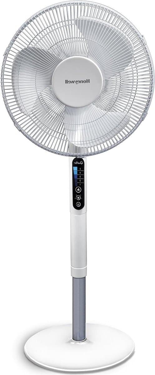 Kantelende statiefventilator met 5 snelheden en timerfunctie - HSF600W - 70° oscillatie - hoogteverstelling - afstandsbediening