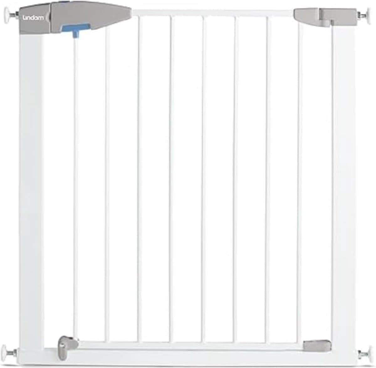 Lindam Traphekje zonder boren - Sure Shut Porte - Veiligheidshek - klembevestiging - metalen traphek - 75-82cm verlengbaar tot 138cm - Wit
