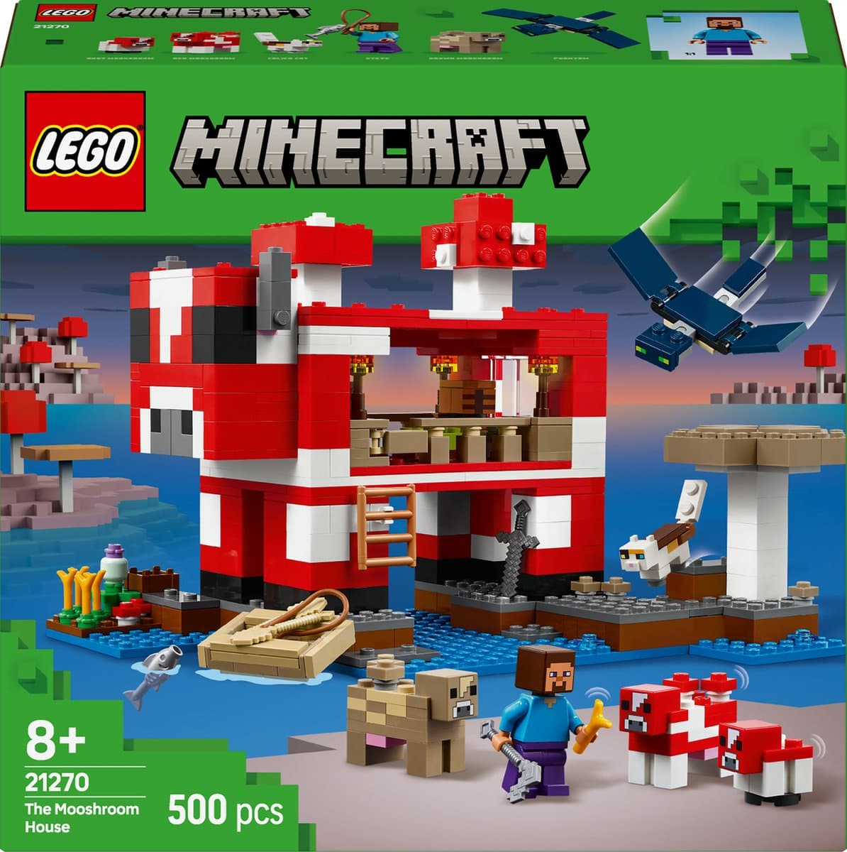 LEGO Minecraft 21270 Het Mooshroom huis