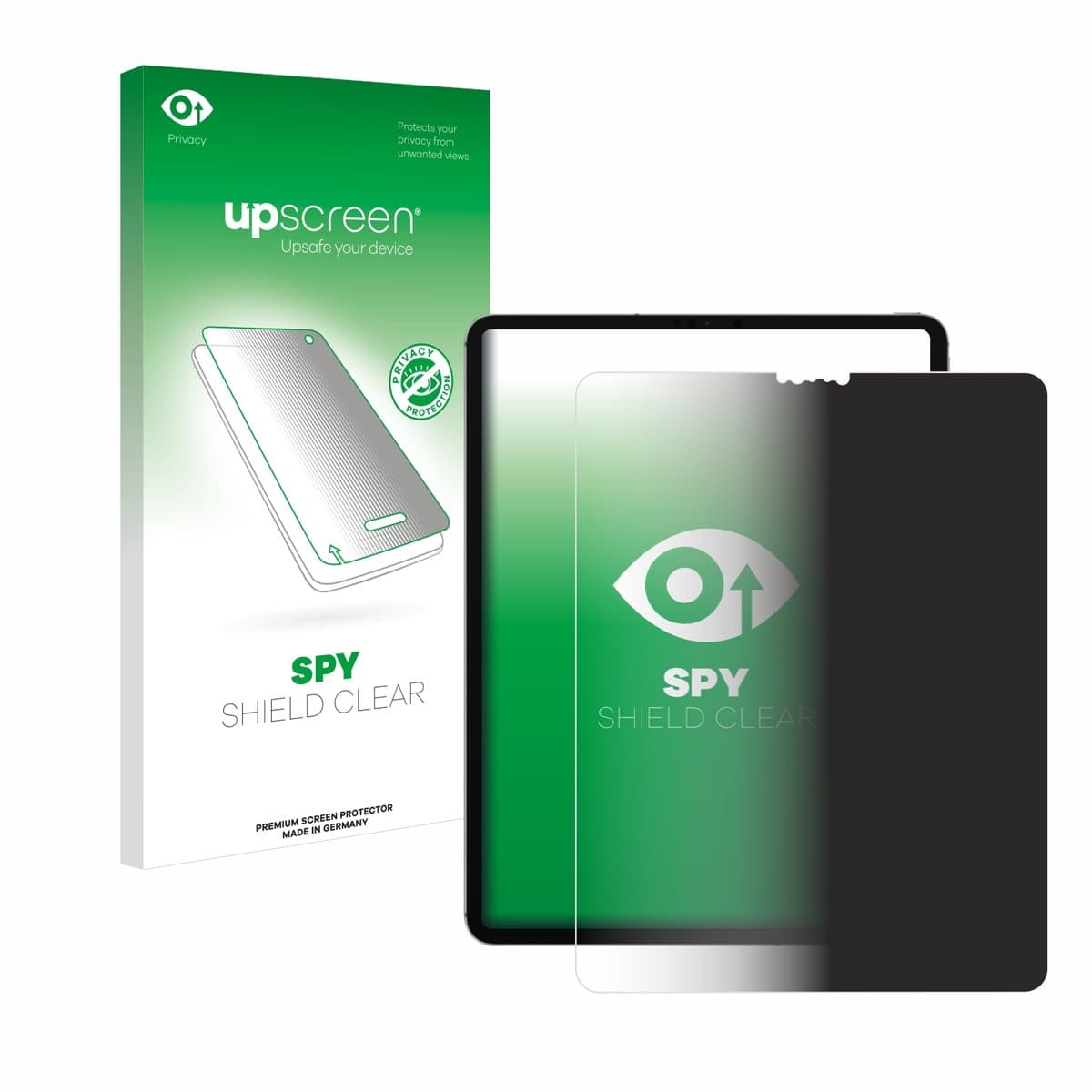 upscreen - privacy screenprotector voor Apple iPad Pro 12.9" 2021 (5. Gen.) - Folie Beschermfolie Blauwlichtfilter