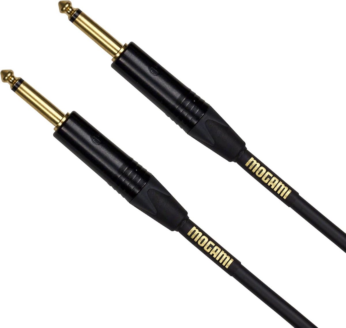 Instrumentenkabel 3 meter met rechte 1/4 inch TS connectoren voor elektrische gitaar en pedalen