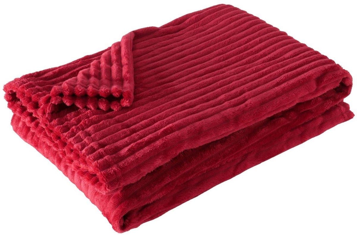 Boltze Home deken roze 180x130cm - zachte woondeken voor kinderen.