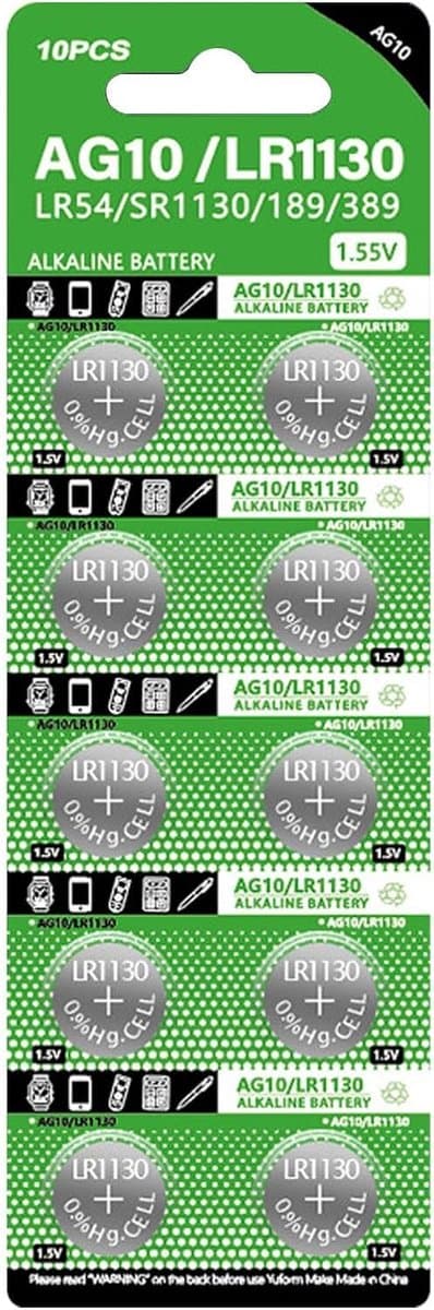 Knoopcel Batterijen - Kleine Batterijen - Apparaten Voeden - Anti-Krimp Ontwerp - 1.2 x 0.3 cm