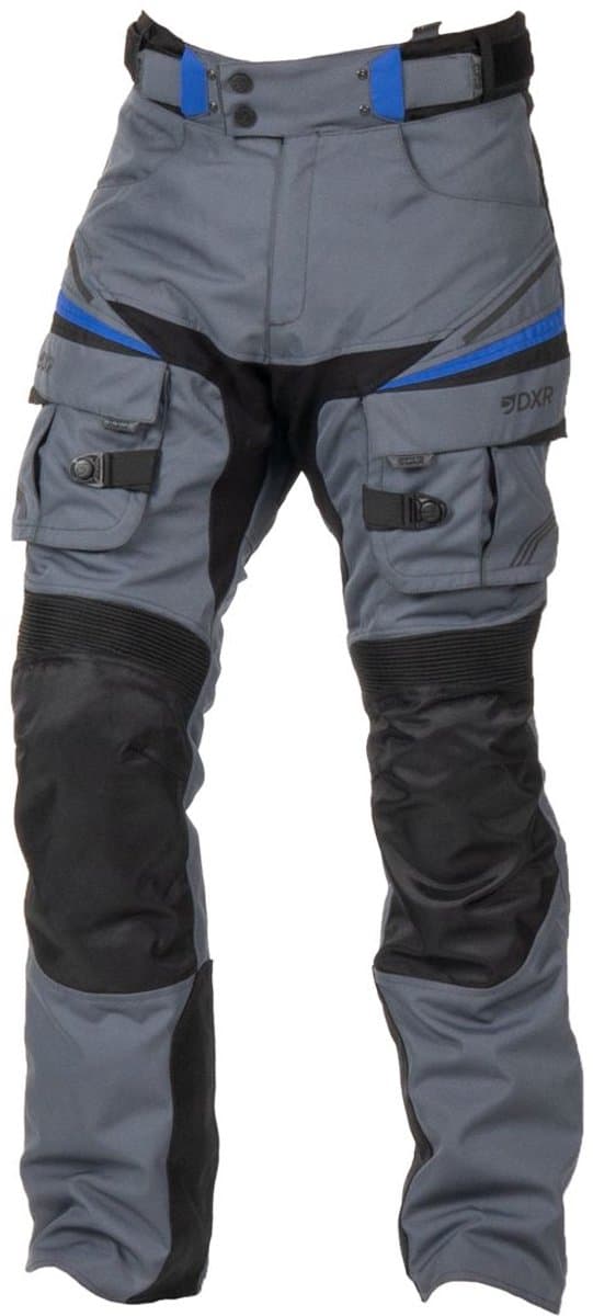 MOTOBLOUZ Motorbroek EMISFER PANT Mannen Grijs/Zwart/Blauw M CE-gekeurd