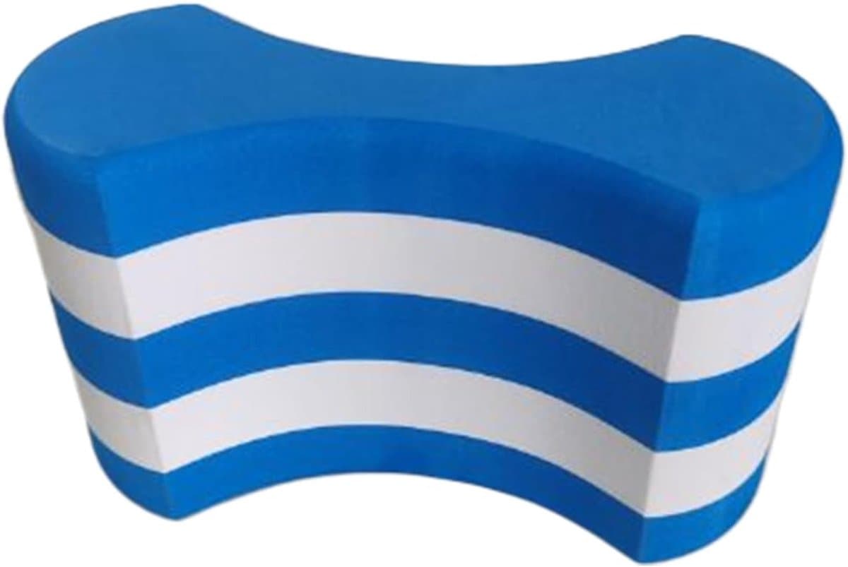 Zwemtraining Trekboei - Veiligheidsdrijfmiddel - Ondersteuning Zwemmen - Antislip Ontwerp - 24x10x14 cm - Blauw Wit