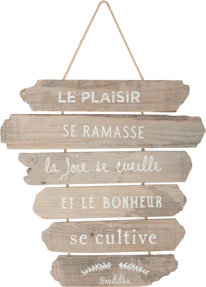 Atmosphera Wanddecoratie - Bamboe, 28 x 38 cm, Assortiment Kleuren
