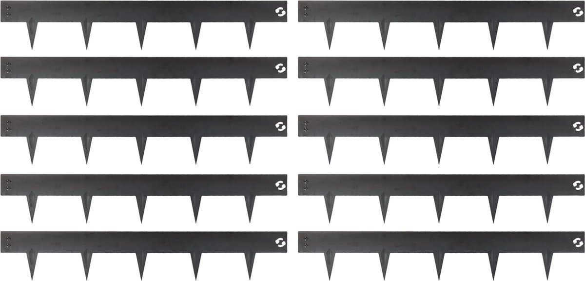 Talen Tools – Borderrand – Kantopsluiting – Cortenstaal – Koppelbaar – 100 x 7,5 cm – 10 stuks