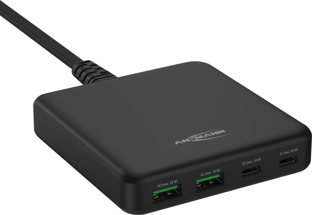 Ansmann USB & USB-C Lader 65W - DC465PD