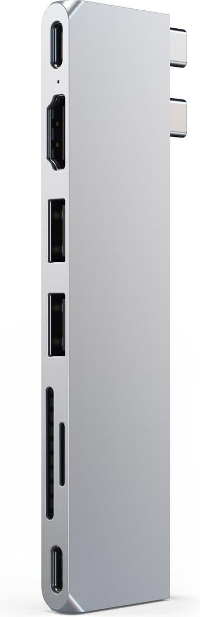 Satechi USB-C Pro Hub Slim Adapter - Grijs