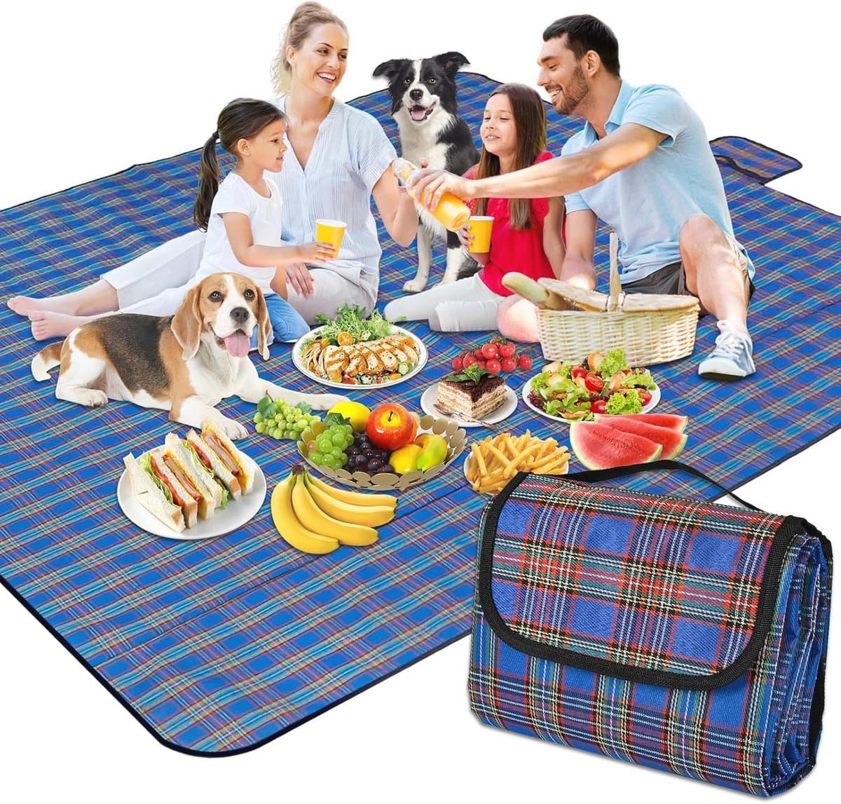 Waterdichte Opvouwbare Picknickdeken - Lichtgewicht Strandkleed voor Buitenactiviteiten 180x200 cm