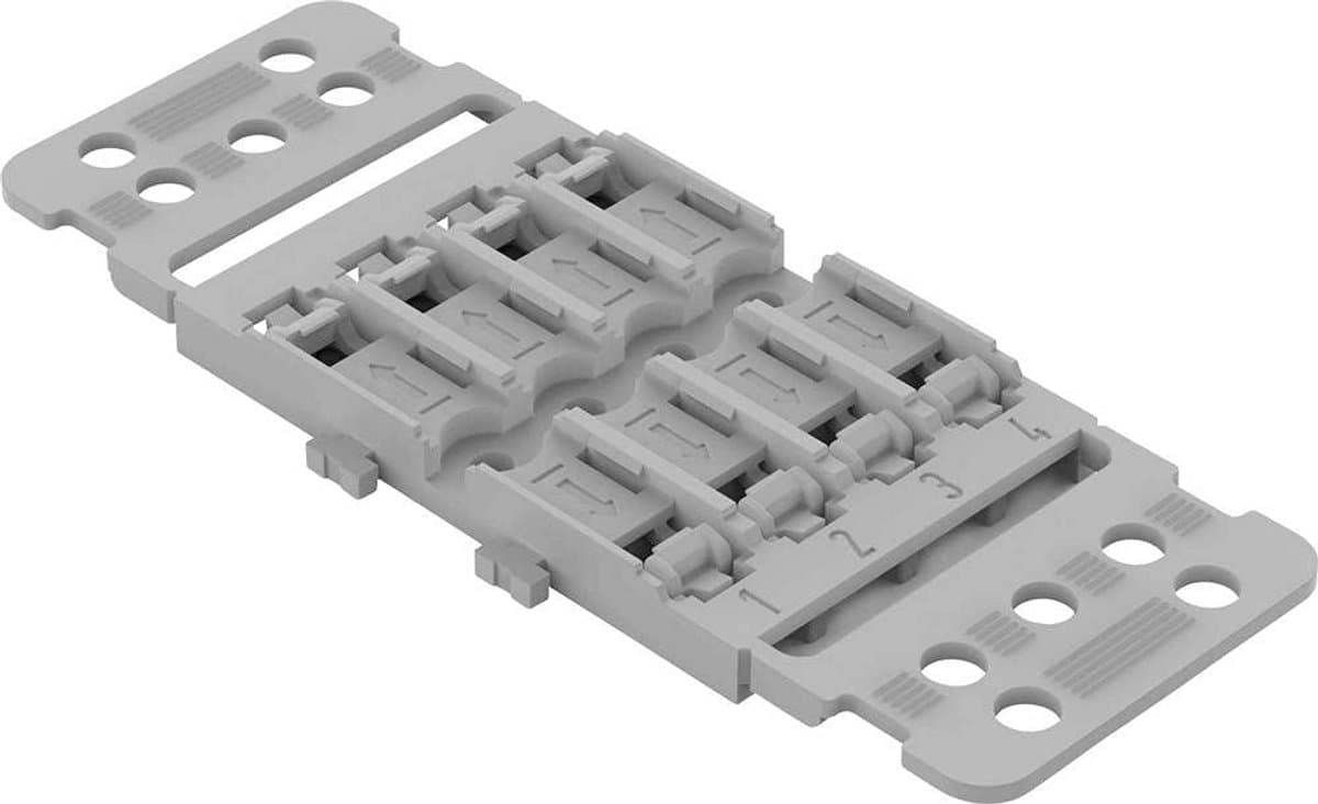 Montage-adapter met 4-weg strip voor doorgangsconnector met hendel voor schroefmontage