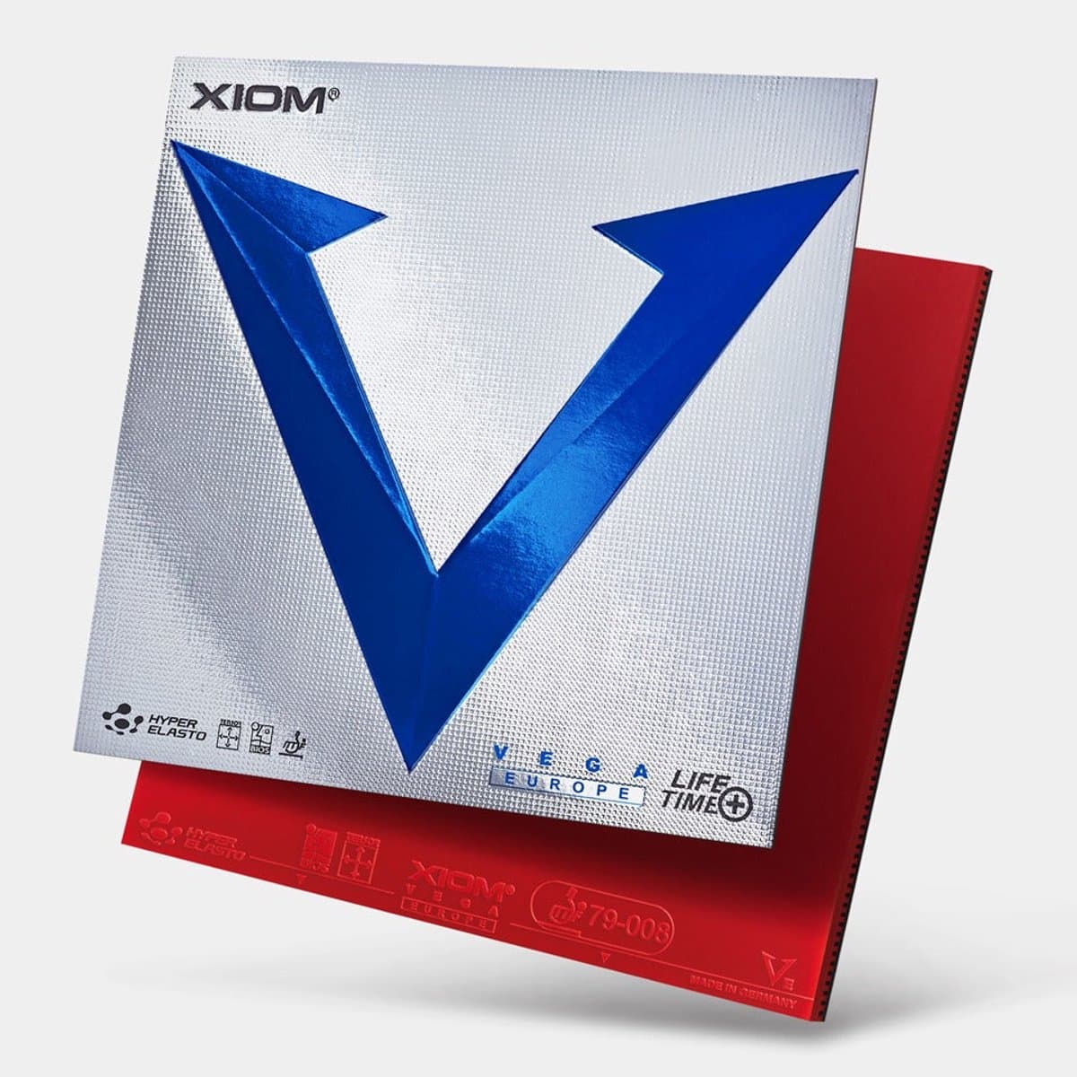 Xiom Vega Euro - Rood - 2.0 - Tafeltennis Rubbers