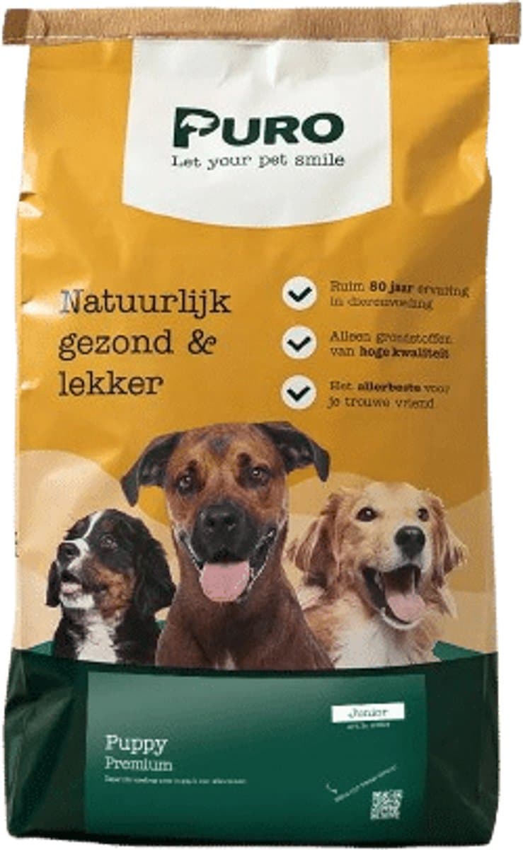 Puro Premium - Puppy - Hondenvoer - 15 kg