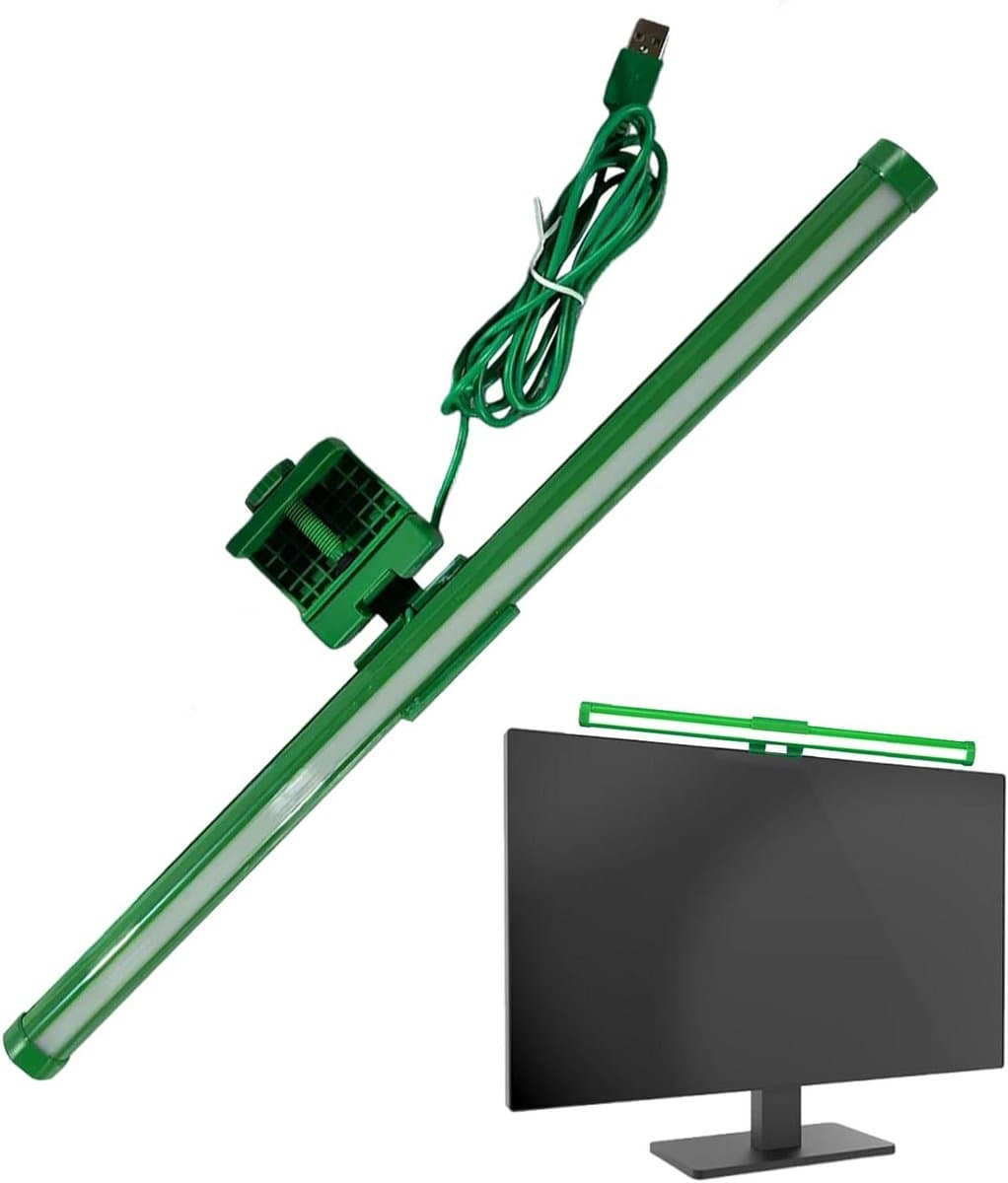 Monitor Verlichting - Bureau Lamp - Oogcomfort - Asymmetrische Optiek - 45 cm - Zwart