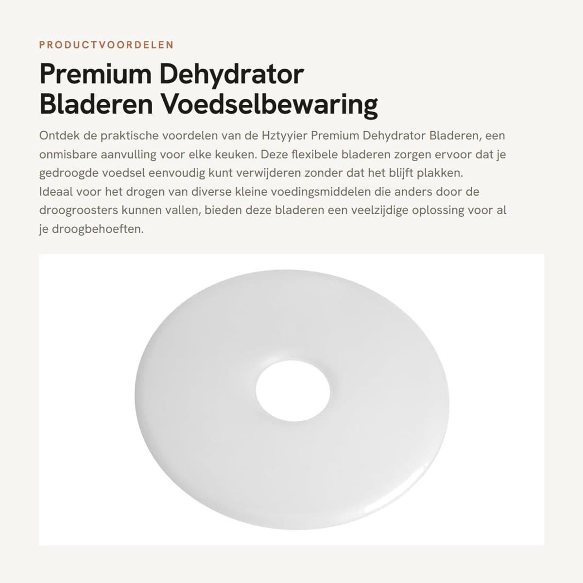 Dailygoods- Tablet Dehydrator - Flexibele Bladen - Makkelijk Schoon Te Maken - Geschikt Voor Voedsel - 5 Stuks - Voedselbewaring - Dehydratorbladen