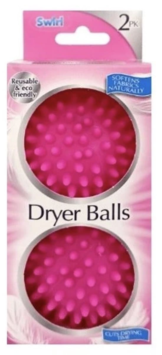 Swirl Dryer Balls - Wasmachine en Droger Accessoires - 2 Stuks, Verbetert Drogen en Vermindert Kreukels