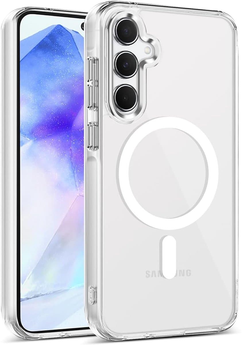 CaseBoutique Backcase hoesje geschikt voor Samsung Galaxy A27 - Effen Transparant - TPU (Zacht) - Volledig Doorzichtig - Compatible met MagSafe & Qi2