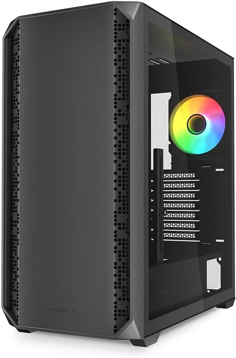 PC Behuizing - Computerkast ATX - Gaming PC Bouwen - Gehard Glas Paneel - 46 x 22.5 x 48.5 cm