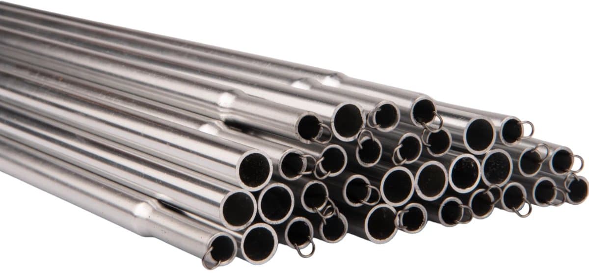 Aluminium buizen 370cm harmonica schaduwdoek bevestiging