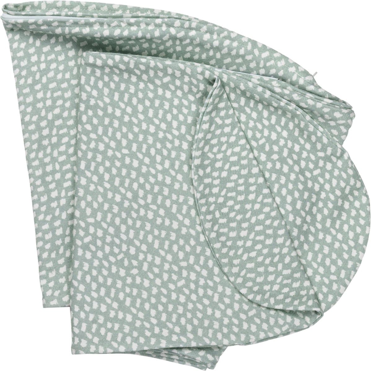 Doomoo Softy Hoes – Vervanghoes voor Voedingskussen Softy – Biologisch katoen – 150 cm – Cloudy Kaki