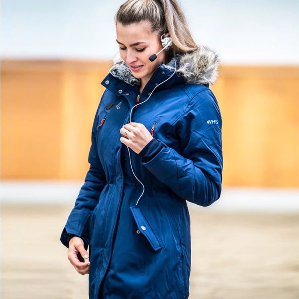 WHIS Lange Jas Coach Dark Navy - XXL