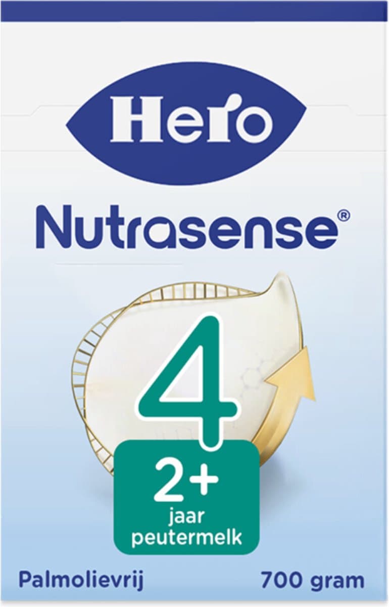 Hero Nutrasense Peutermelk Classic 4 (2+ Jaar) - 1 x 700gr - Flesvoeding - met Melkvet - Palmolie Vrij (Voorheen Hero Baby Classic 4)
