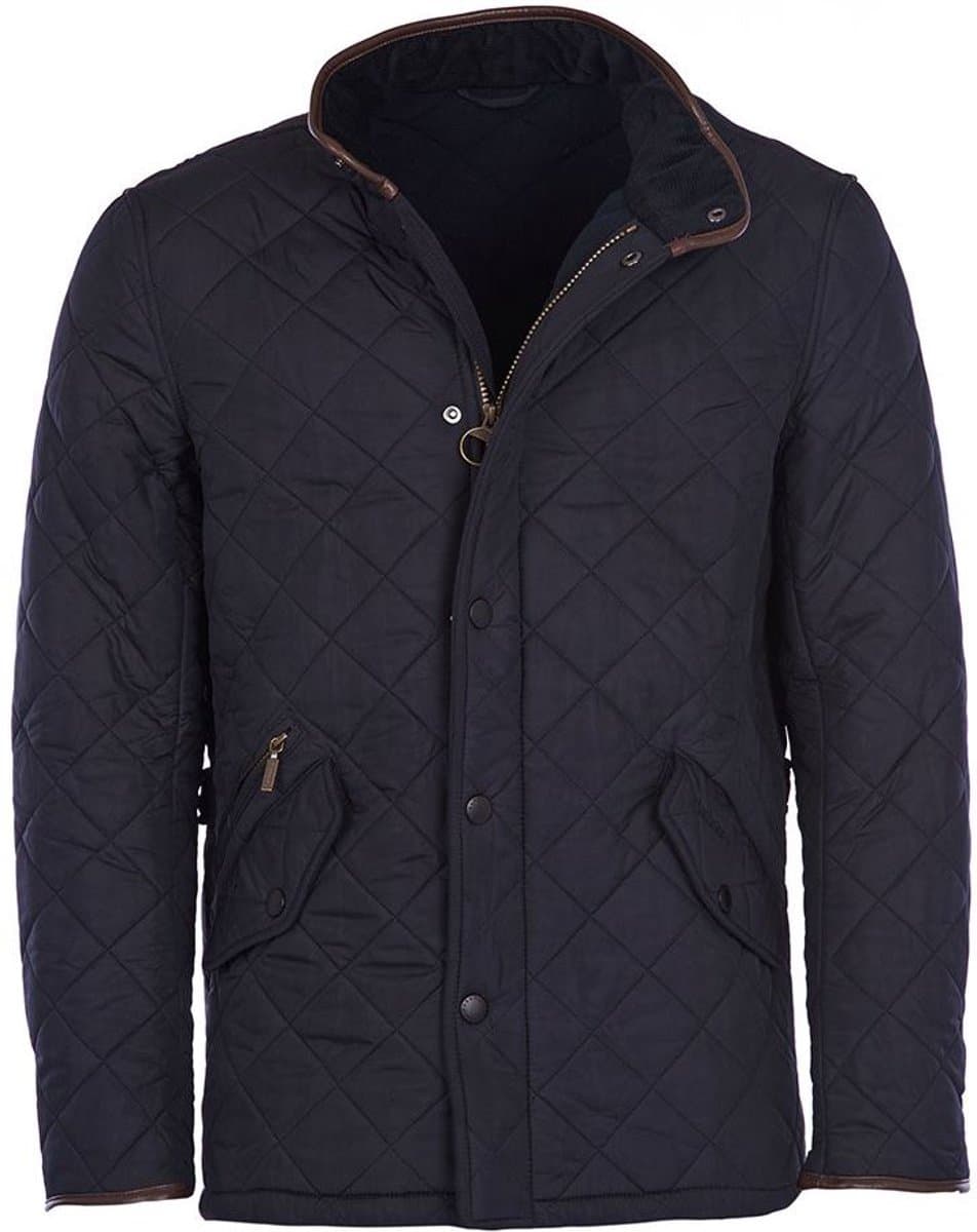 Barbour Quilted Jas Powell Donkerblauw - Maat 3XL - Heren - Winterjassen