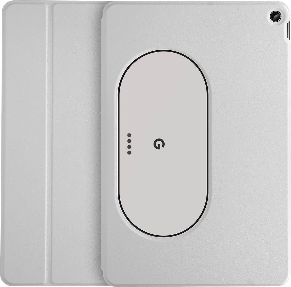 Avizar Housse pour Geschikt voor Google Pixel Tablet Support video et clavier Mise en Veille, Grijs