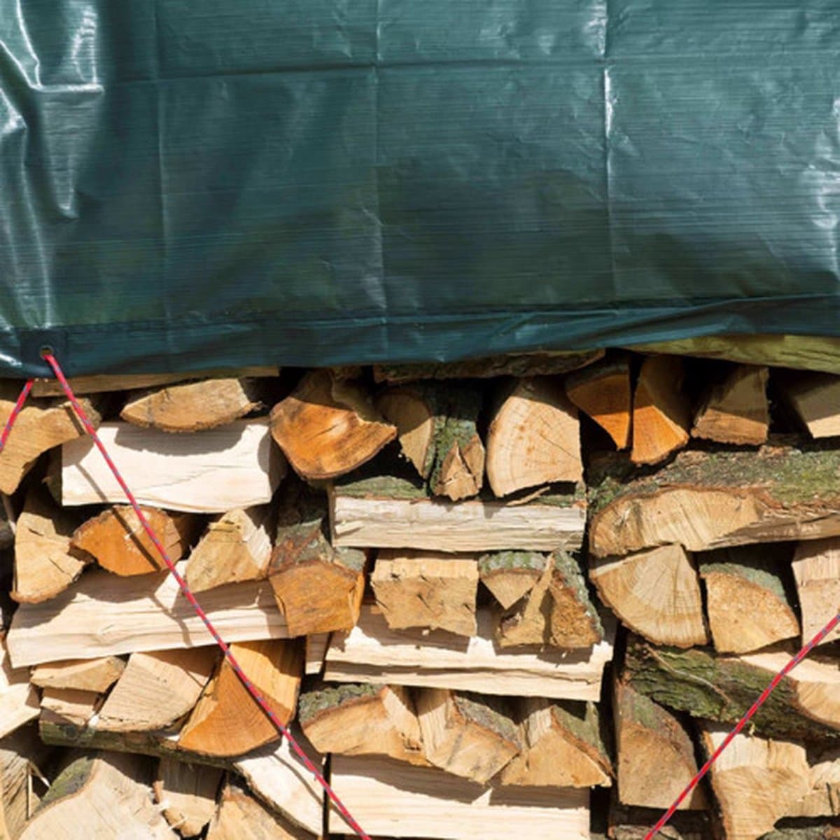 Nature - Afdekzeil voor Hout - 1,5 x 6m - groen - 100% waterdicht