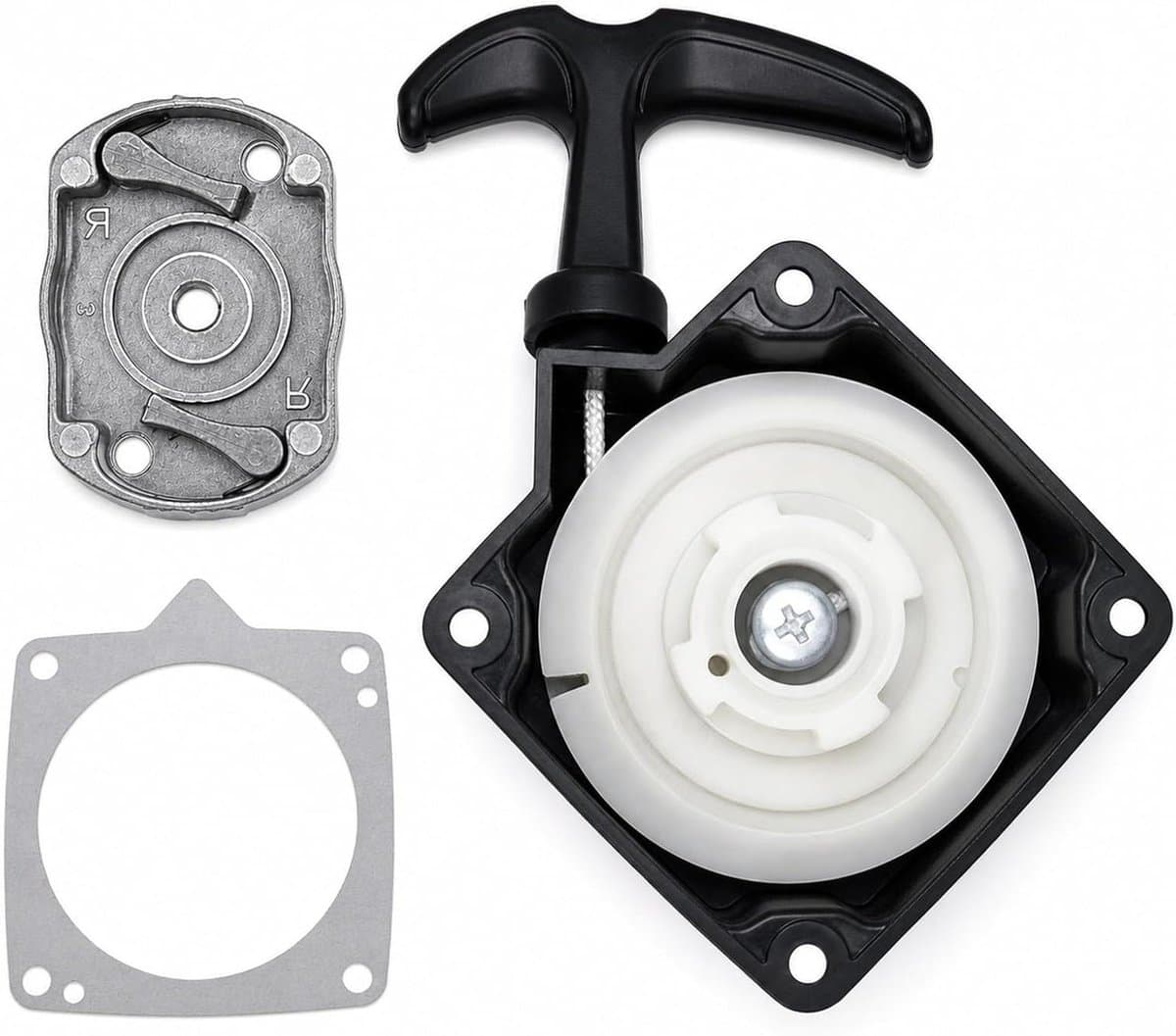 Trekstarter Set - Reserveonderdelen Starter - Gereedschap Repareren - Voor 43-52cc Motoren - 10x8x12.7 cm - Wit
