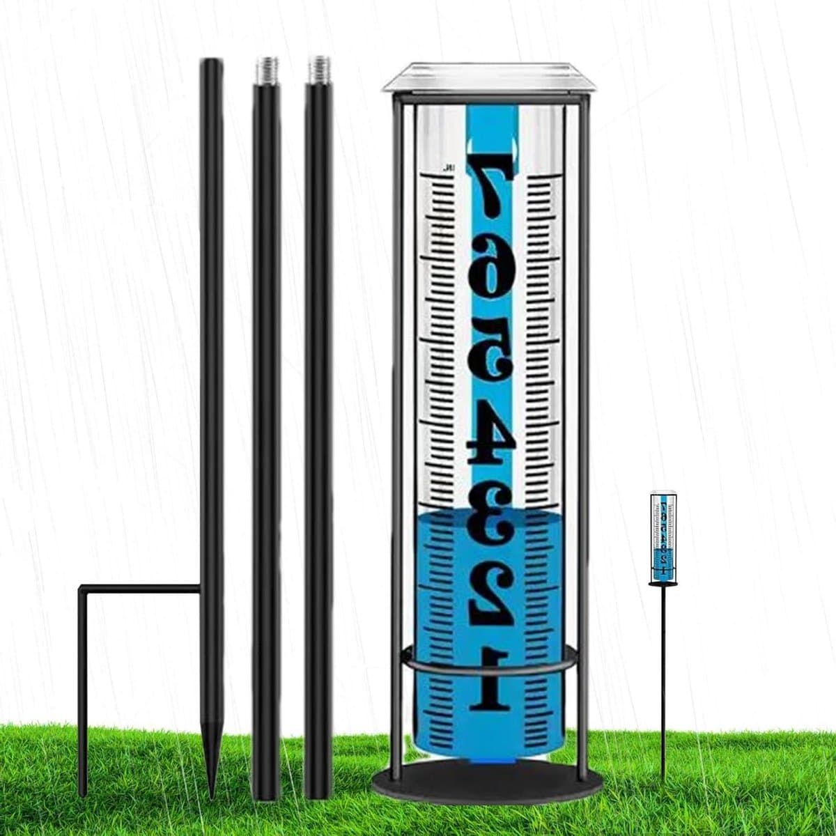 Regenmeter - Neerslagmeter Tuin - Weer Monitoren - Duidelijke Markeringen - 27 Centimeter - Transparant