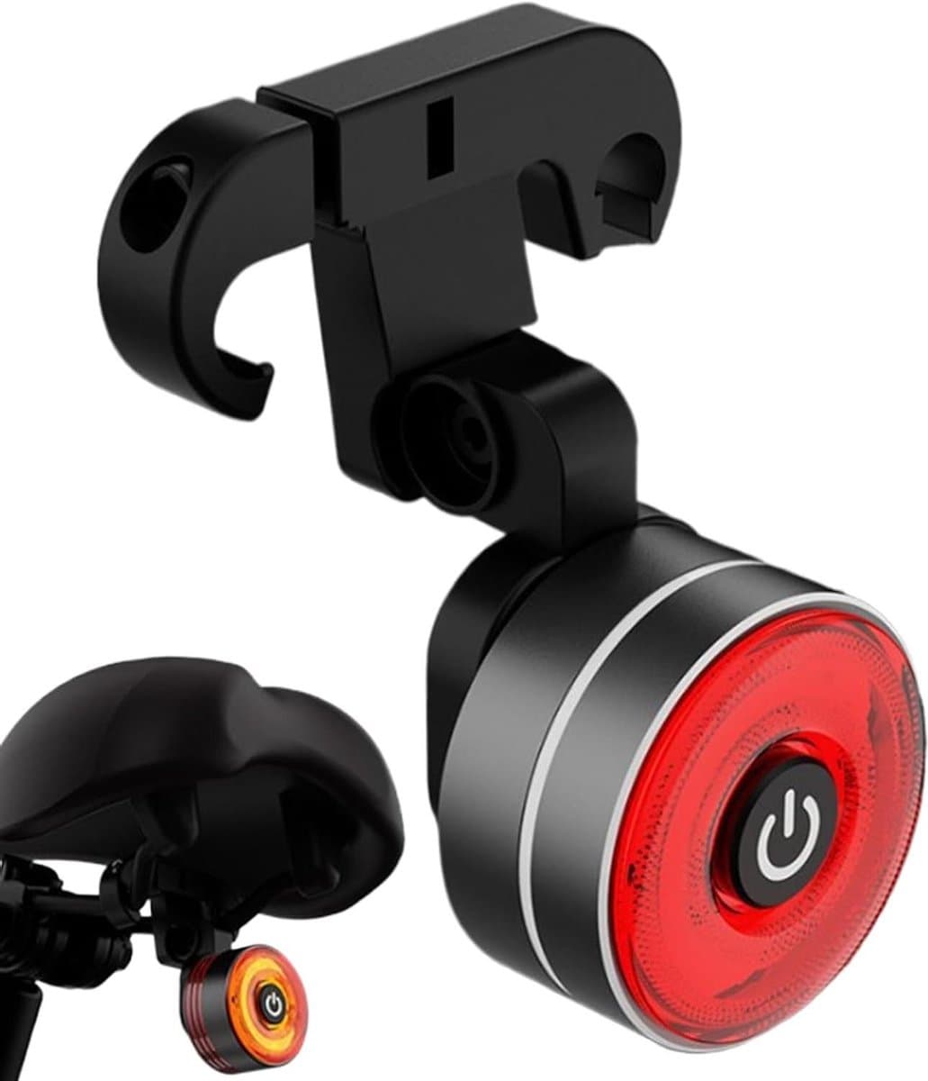Fiets Achterlicht - Slimme Sensor - Veilig Fietsen - Automatische Remdetectie - USB Oplaadbaar - Rood