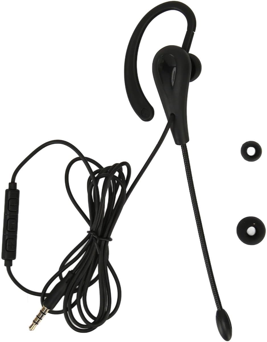 Allecto - Kantoorheadset - Ruisonderdrukkende Microfoon - Lichtgewicht en Comfortabel - Mono-headset - Geschikt voor Telefoons en Computers - Ideaa...