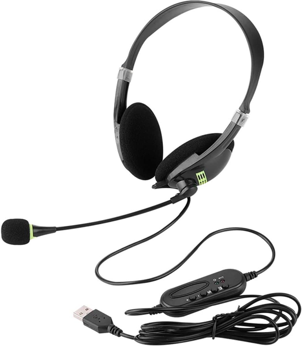 USB Headset met Microfoon voor Computer en Zakelijk Gebruik