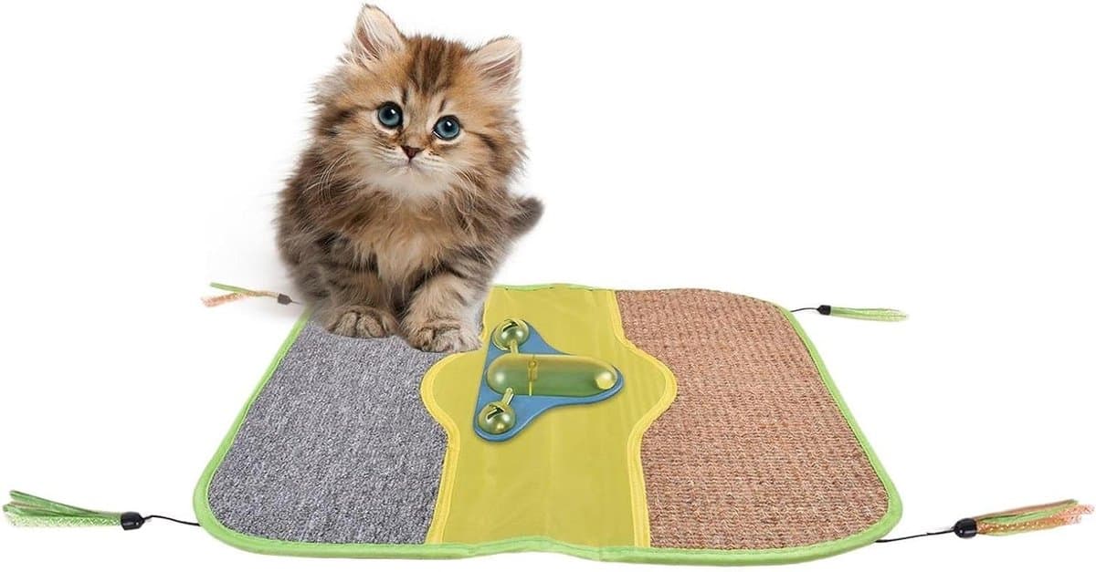 Katten Krabmat - Krabplank Sisal - Meubelbescherming - Natuurlijk Sisal Materiaal - 45 x 45 cm - Natuurlijk