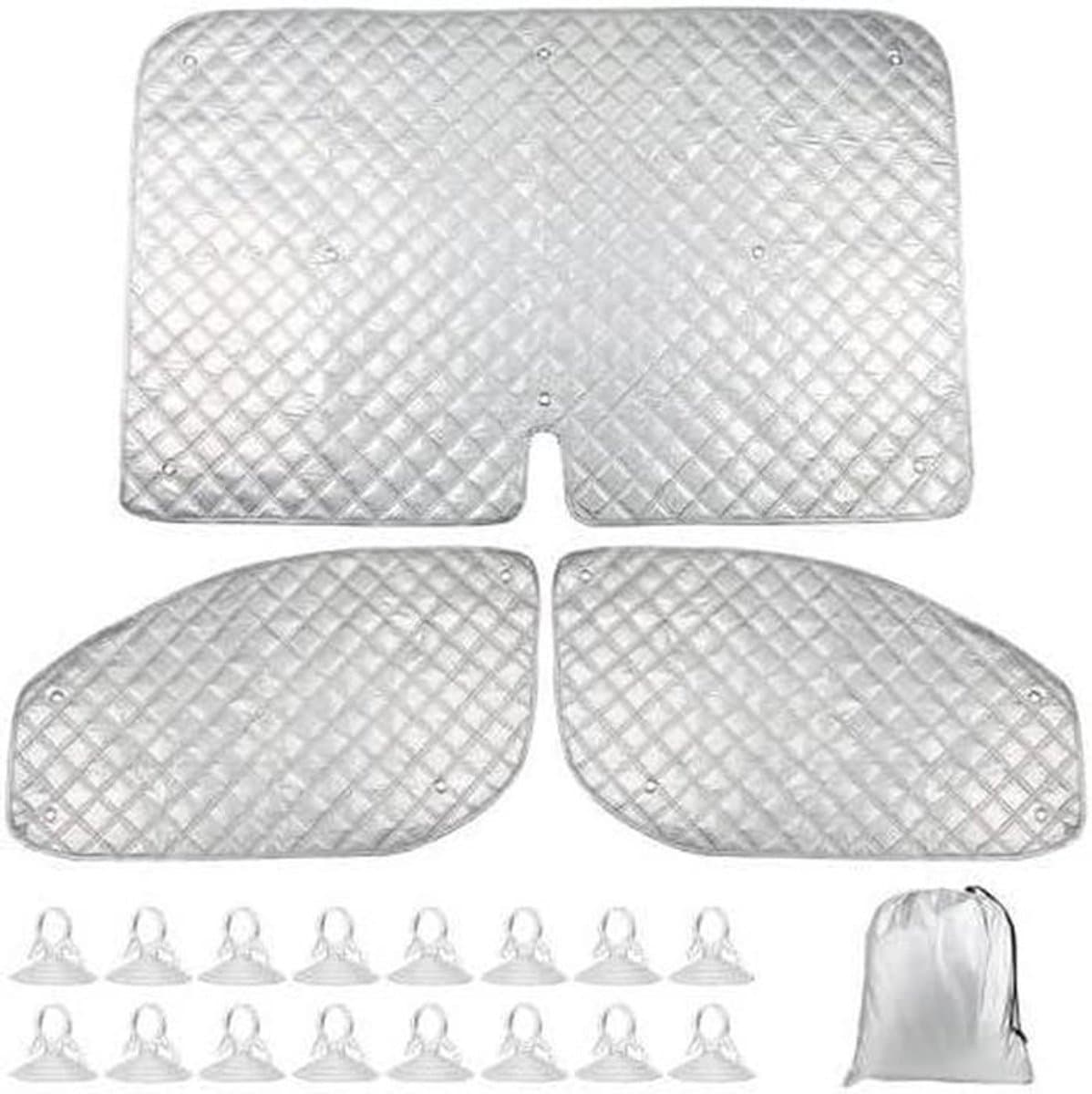 Autozonwering Set - Zonneschermen Auto - Auto Koel Houden - Volledige Raambedekking - 67 x 19 x 14 cm
