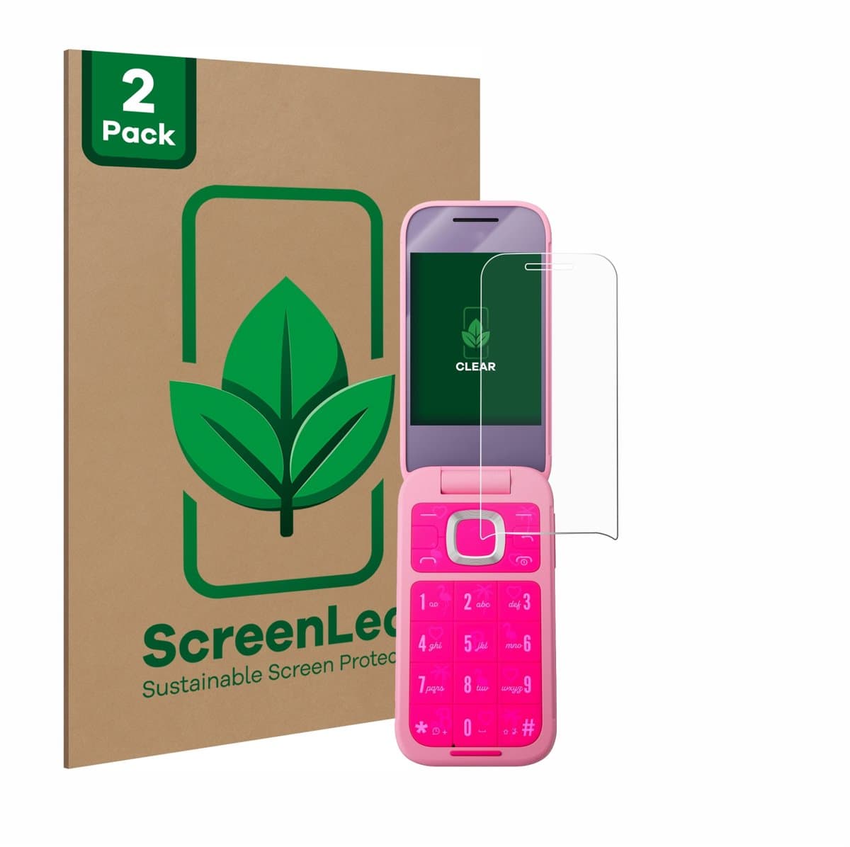 ScreenLeaf - Screenprotector voor HMD Barbie Phone - Duurzame schermbescherming Folie Beschermfolie transparant 2 Stuks