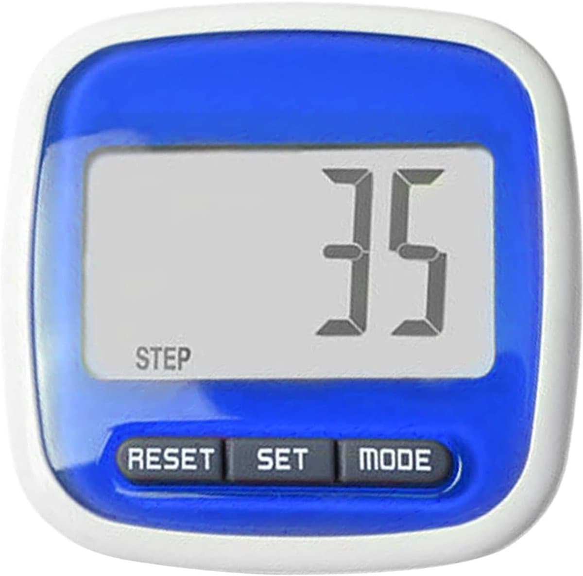 3D Stappenteller - Fitness Tracker - Dagelijkse Activiteit - Grote Weergave Clip - 5x5x2cm - Blauw