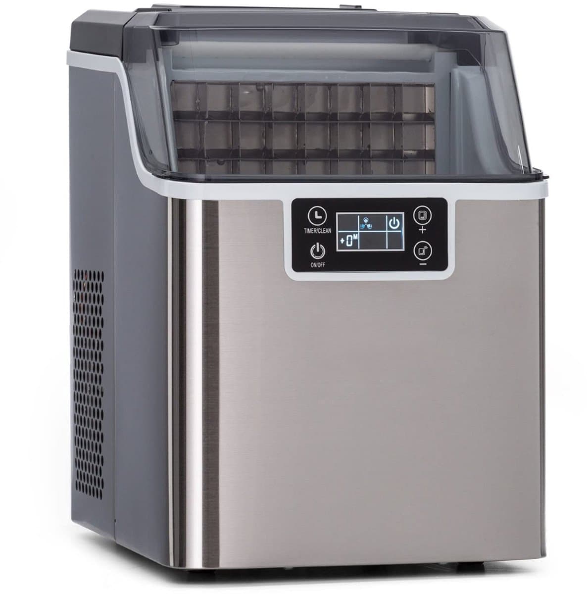Nexvo® ljsblokjesmachine - Zelfreinigende Ijsblokjesmaker - Ijsblokmaker - Zilver - 37cm x 25cm x 36 cm