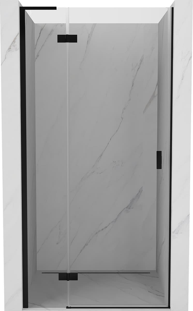 Mexen Mist-H L draaideur douche links 100 , transparant, zwart - 8A5L-100-000-70-00-L