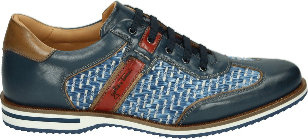 Galizio Torresi - 310530 - Vrije tijdsschoenenHeren veterschoenHeren sneakersCasualPopulaire herenschoenen - Kleur: Blauw - Maat: 44