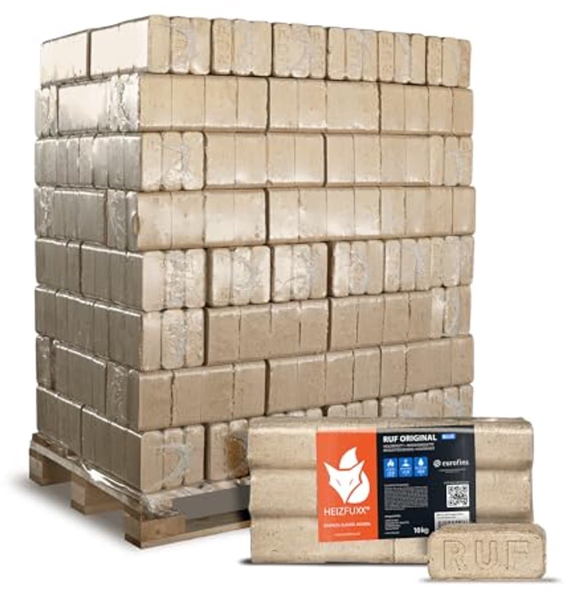 Houtbriketten voor haard en oven - 10 kg x 96 containers