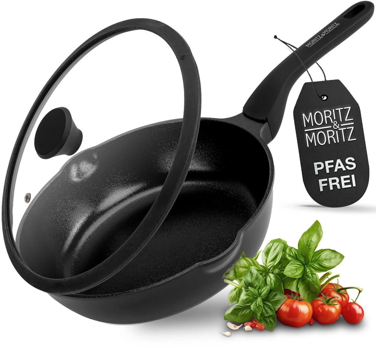 Moritz & Moritz multifunctionele pan met deksel zwart