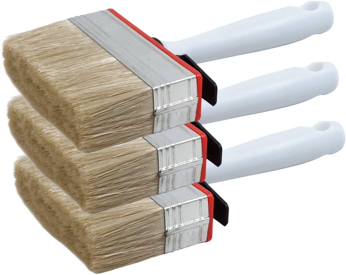 Sorex Blokkwast van 7 x 3 cm - 8x - schilderen - verfspullen - dikke kwasten - kunststof - syntetische haren