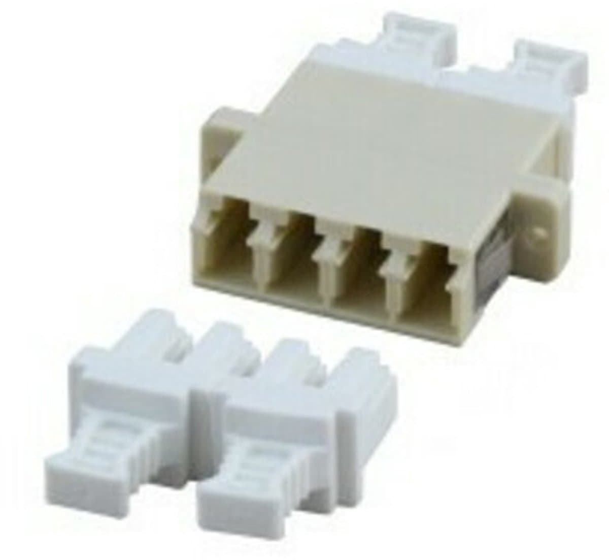 Danicom Multimode koppeling 4-voudig LC-LC quad beige