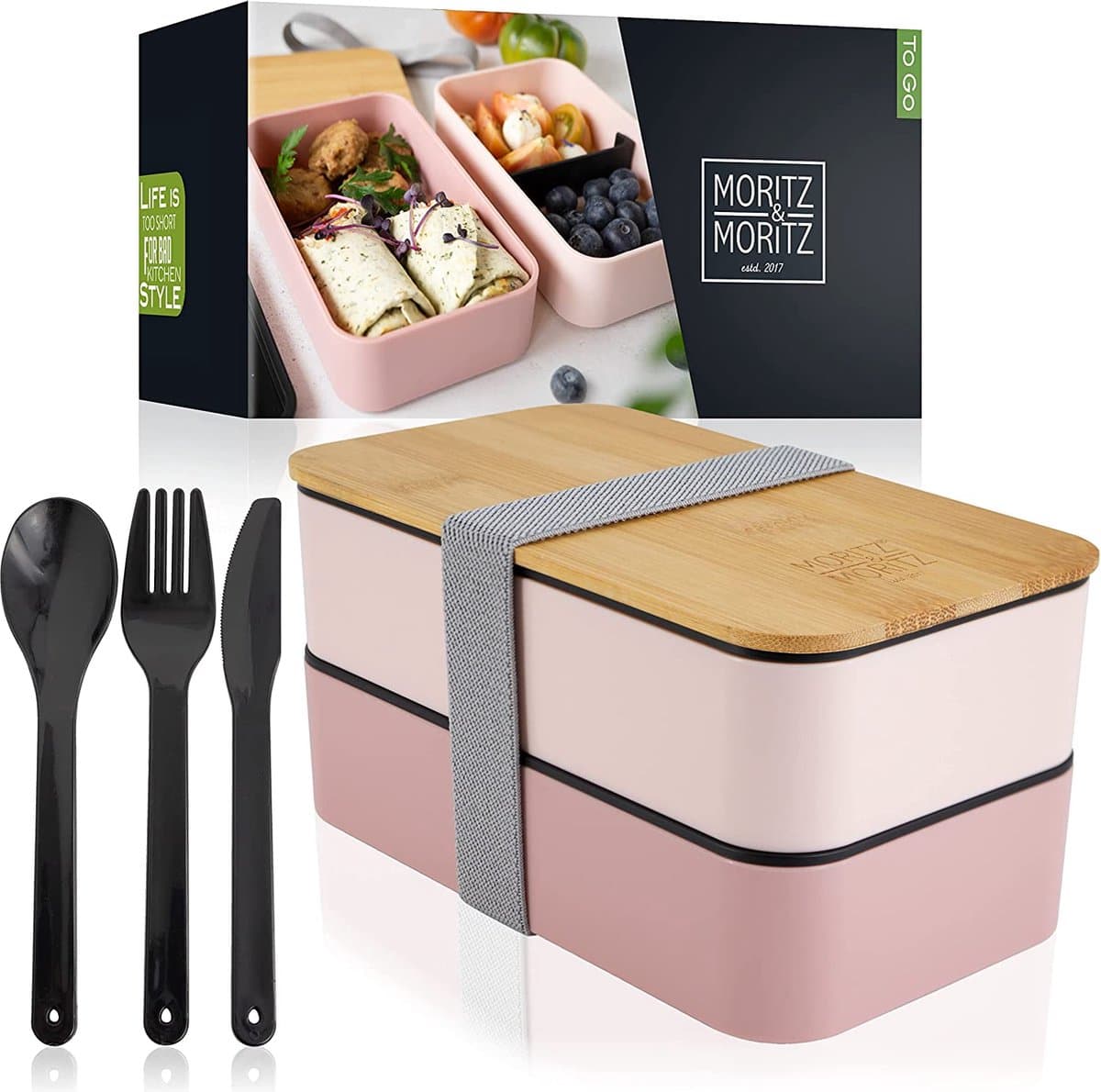 Moritz & Moritz Bento Box Pink