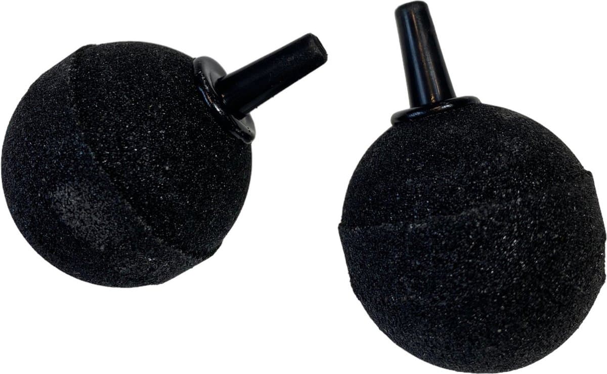 HS Aqua Luchtsteen Bal 30MM Zwart Blister 2 Stuks