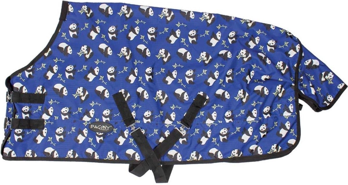 Pagony Panda 0g Turnoutdeken - Maat: 145 - Blauw - Polyester