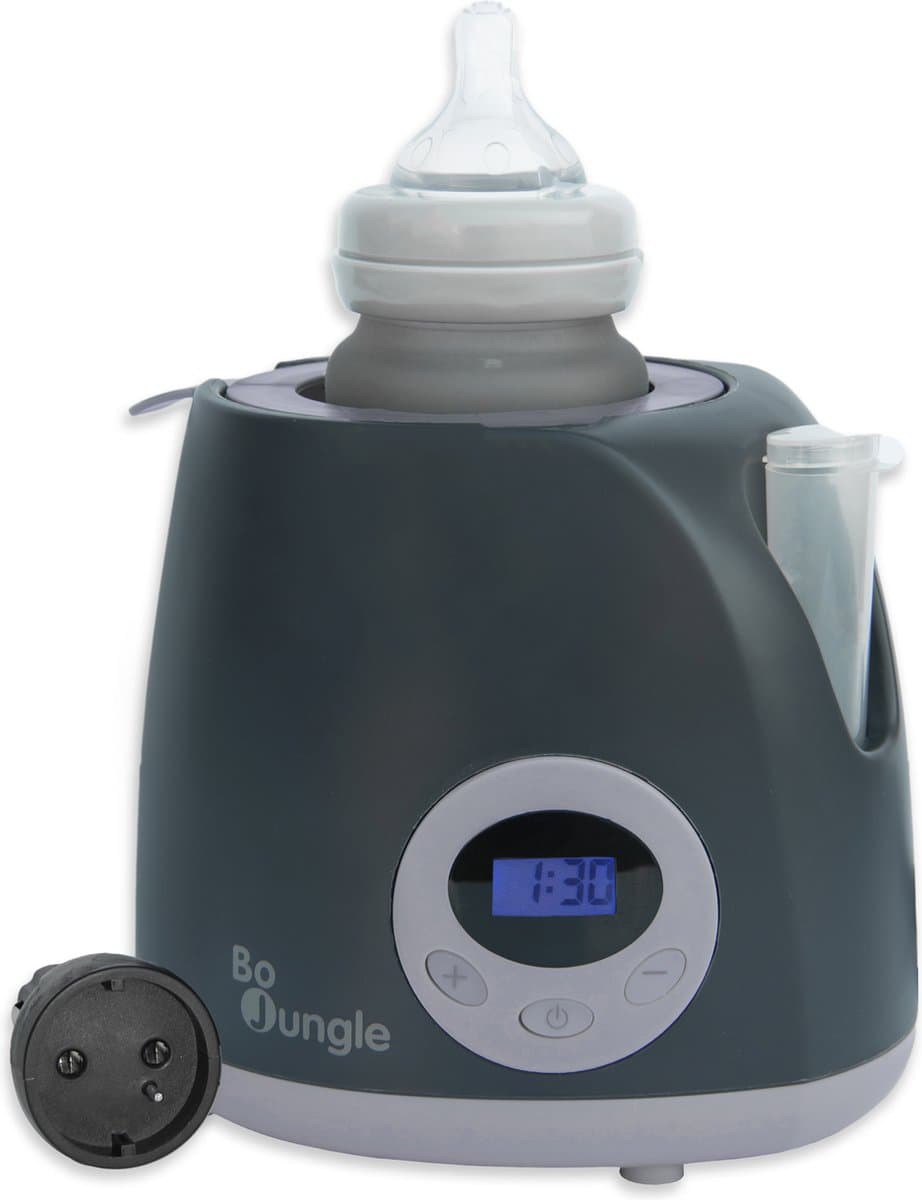 Bo Jungle Flessenwarmer Auto - Thuis - Bottle Warmer Car/Home Shady Grey - Superfast
